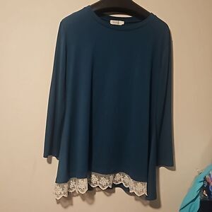 Wekili woman A- Line tunic teal